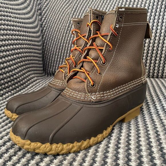 Bean Boot by L. L. Bean 8” lace up duck boot women’s shoe size 7 - Picture 2 of 12